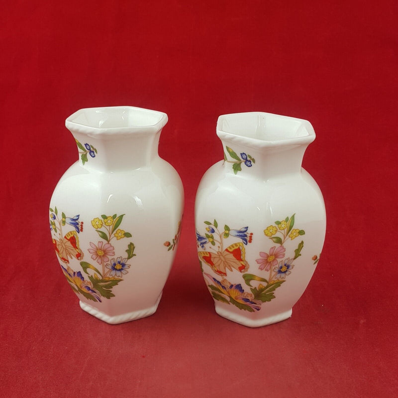 Aynsley Cottage Garden Pair of Small Vases - 8306 OA