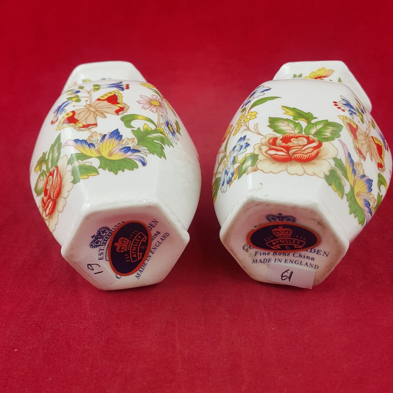 Aynsley Cottage Garden Pair of Small Vases - 8306 OA