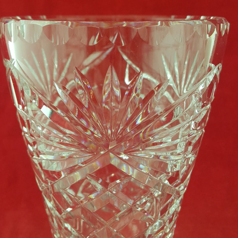 Vintage  Clear Glass Vase - 8273 OA