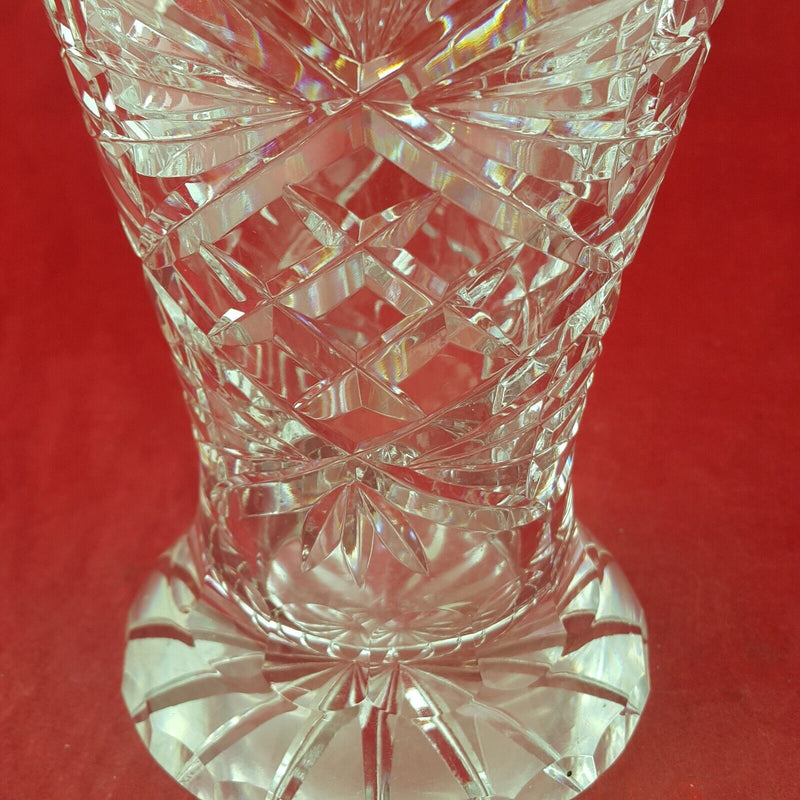 Vintage  Clear Glass Vase - 8273 OA