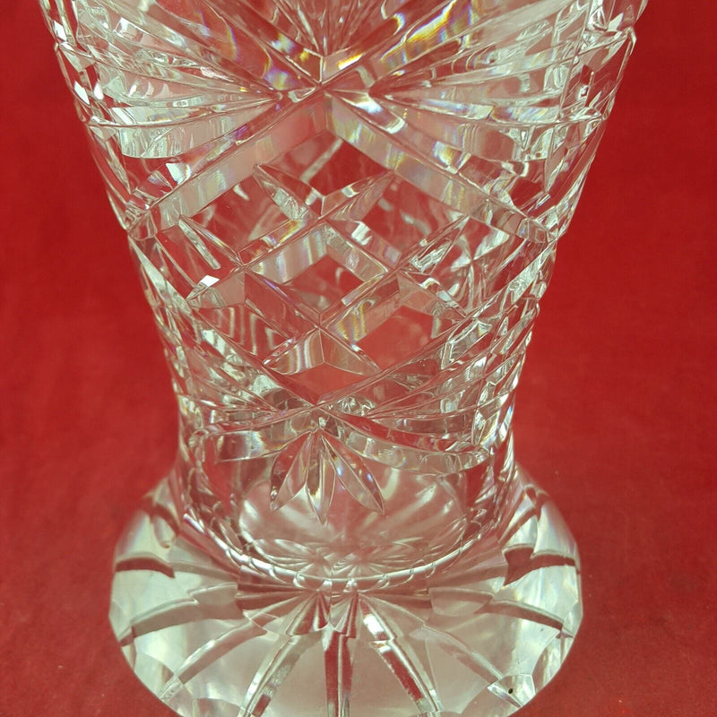 Vintage  Clear Glass Vase - 8273 OA