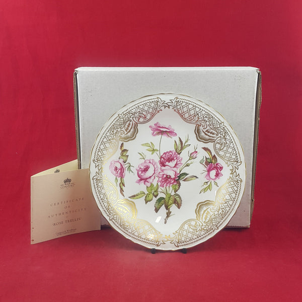 Coalport Decorative Plate - Rose Trellis (Boxed with CoA) - CP 3015