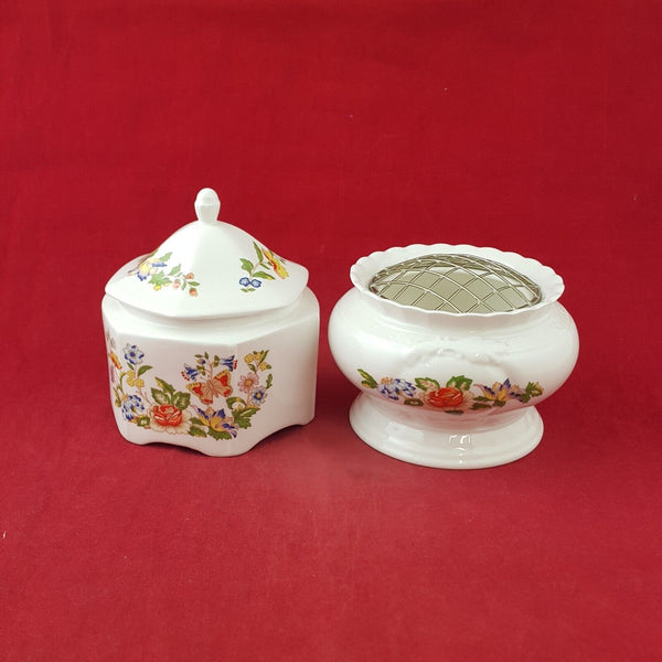 Aynsley Cottage Garden Set of Two Rose Bowl - 8310 OA