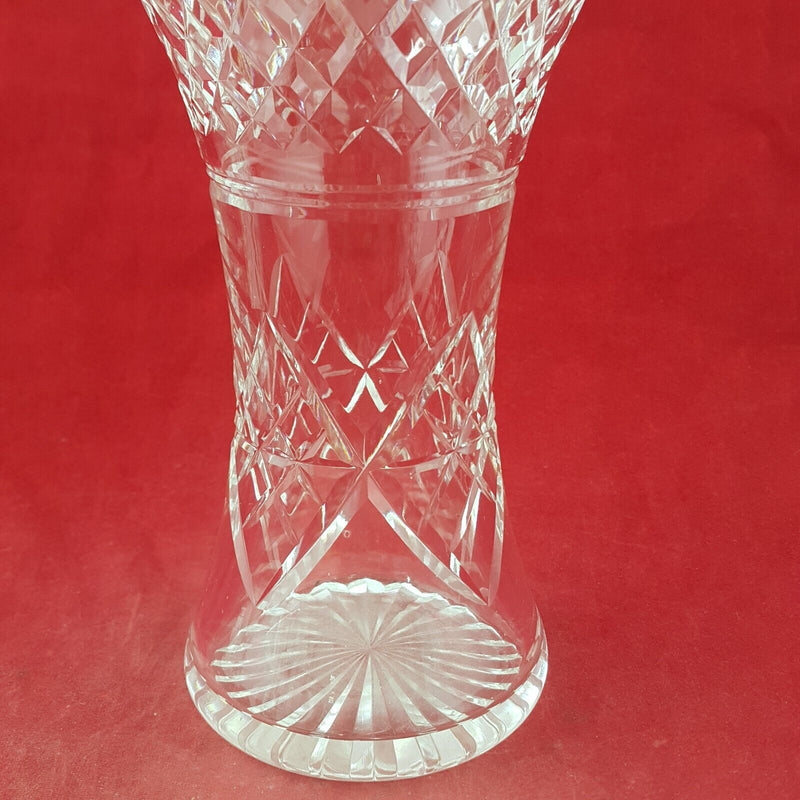 Vintage Crystal Glass Vase - 8271 OA