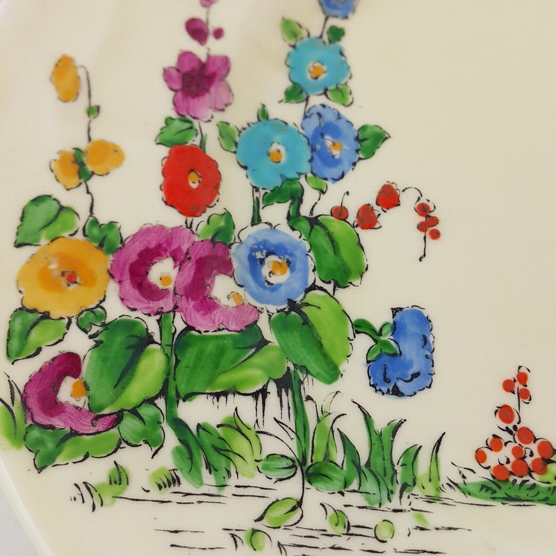 Crown Staffordshire - Set Of 5 Poppy Floral Side Plates - 8502 O/A