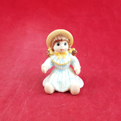 Royal Copenhagen Miniature Child Figure - Seated Doll 141 - RCH 2052