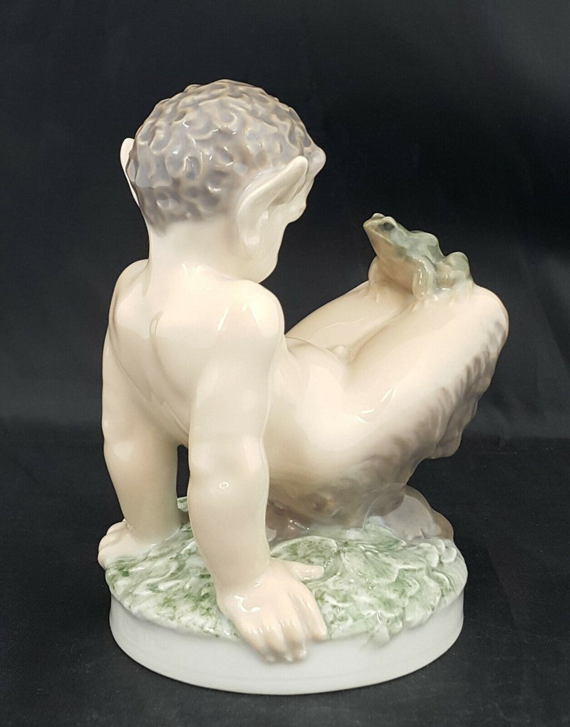 Royal Copenhagen Figurine 1713 Faun & Frog