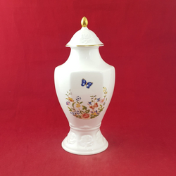 Aynsley Cottage Garden Flowers & Butterflies Millennium Vase (Hairline) - 8294 O