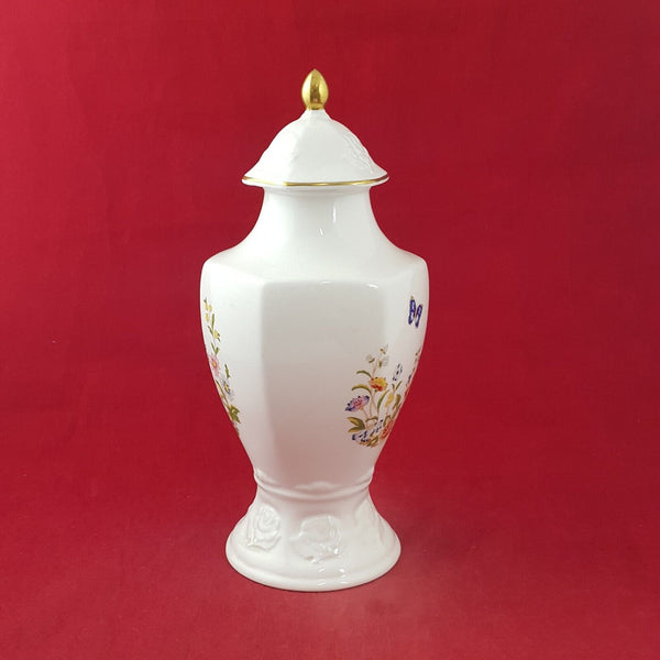 Aynsley Cottage Garden Flowers & Butterflies Millennium Vase (Hairline) - 8294 O