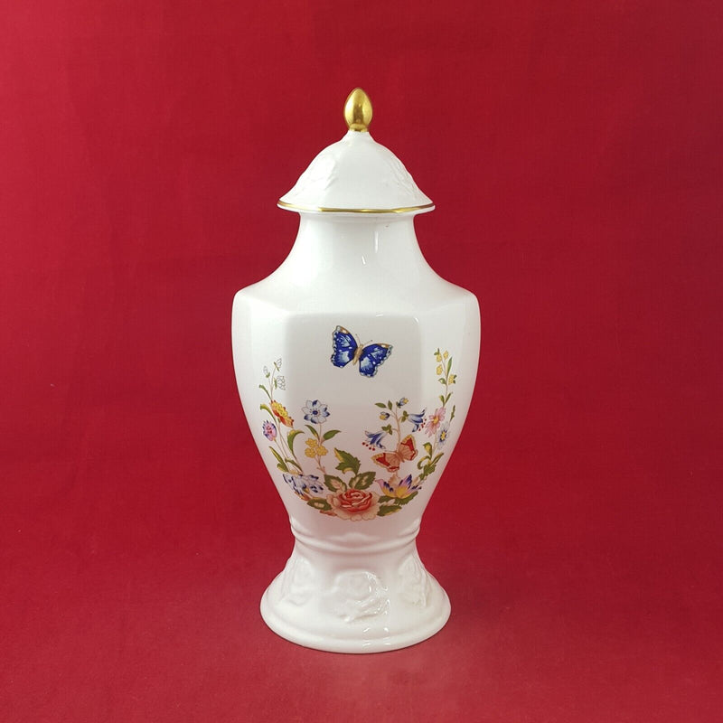 Aynsley Cottage Garden Flowers & Butterflies Millennium Vase (Hairline) - 8294 O