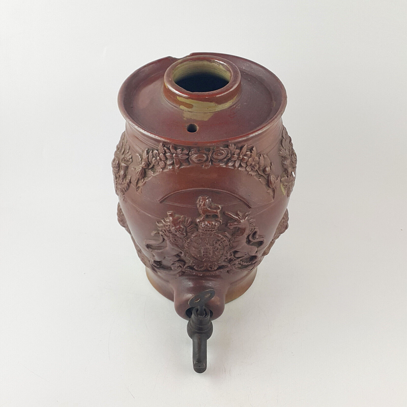 19th Century Brampton Brown Salt Glaze Stoneware Spirit Barrel - OP 3130