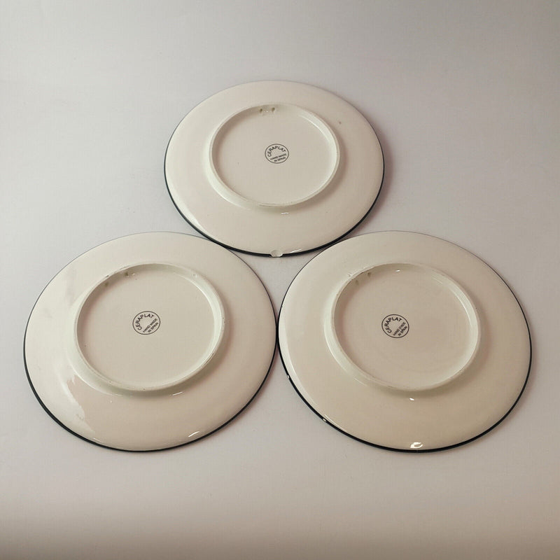 3x Ceraplat Hand Painted Made In Spain Decorative Wall Hanging Plates - OP 3184