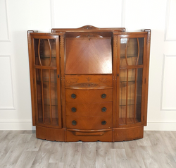 Antique Solid Wood Bureau | Cabinet | Writing Desk - F295