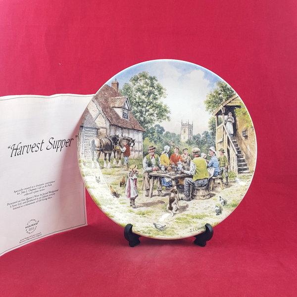 Wedgwood Plate - Harvest Supper (with CoA) - WD 3220