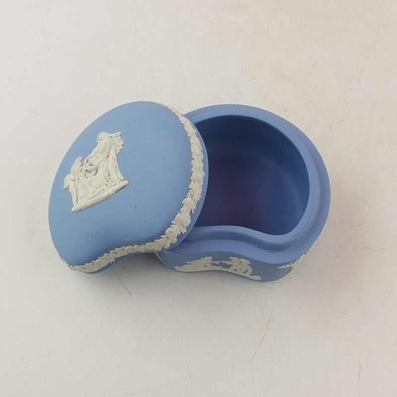 Wedgwood - Blue Jasperware Trinket Box - WD 3231