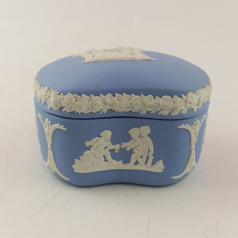 Wedgwood - Blue Jasperware Trinket Box - WD 3231