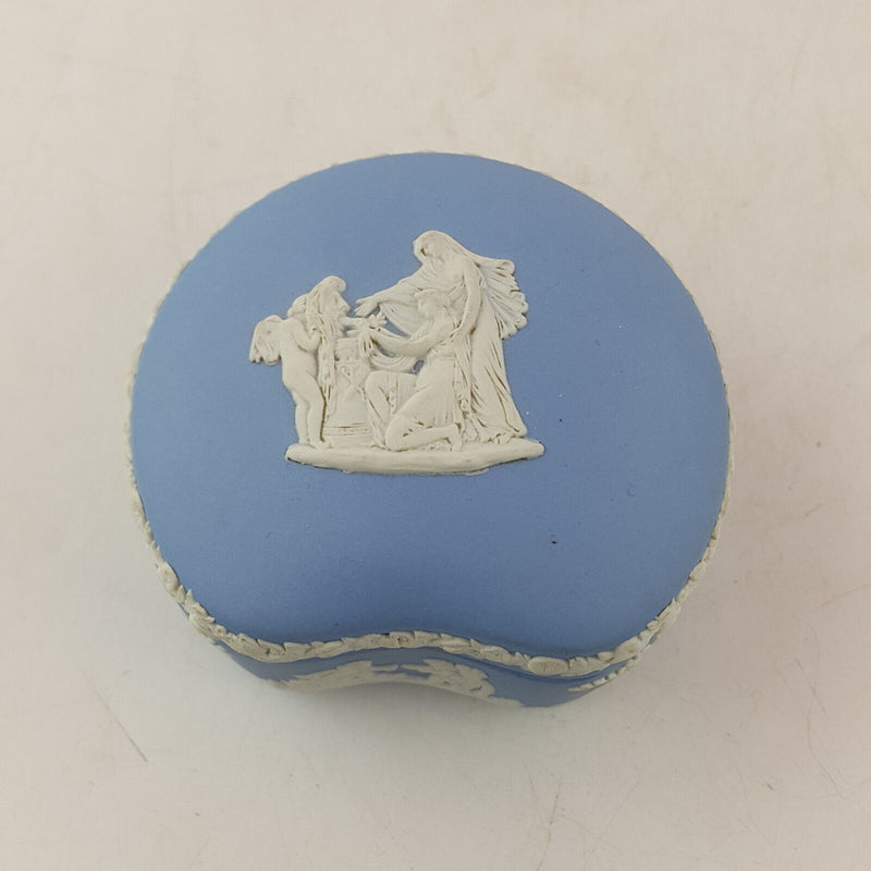 Wedgwood - Blue Jasperware Trinket Box - WD 3231